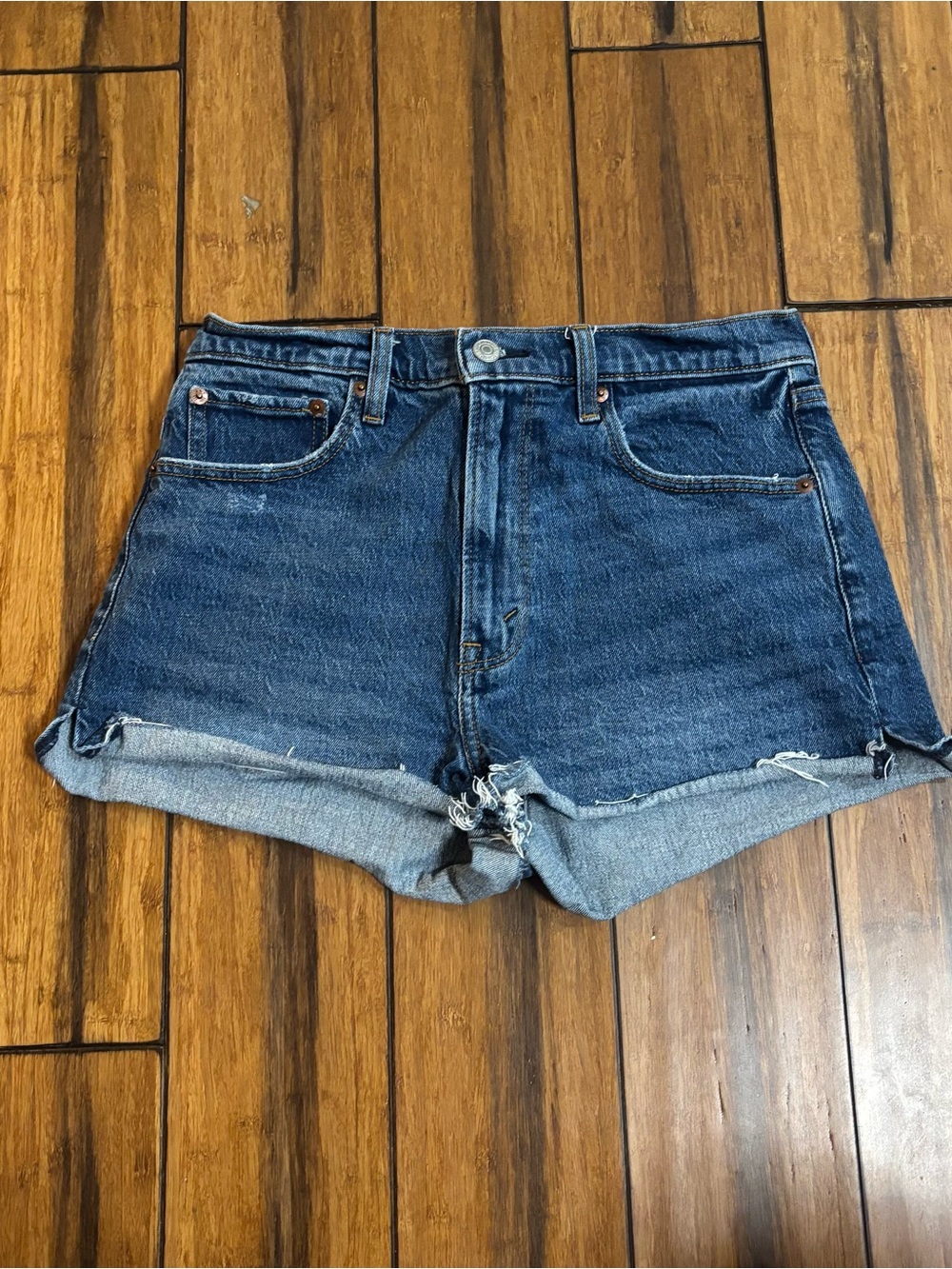 the mom short high rise - abercrombie & fitch